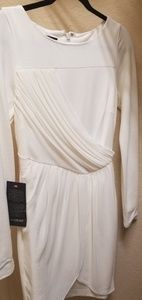 Bebe white cream dress